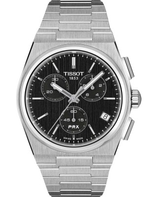 TISSOT PRX 41mm Chronograph Ρολόι Ανδρικό Χρονογράφος T1374171105100