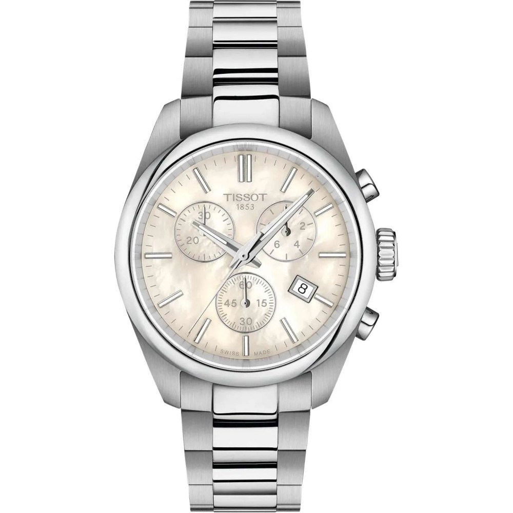 TISSOT T-Classic PR 100 36mm Χρονογράφος Ρολόι Ασημί Ανοξείδωτο Ατσάλι μπρασελέ T1502171111100 TISSOT T-Classic PR 100 36mm Χρονογράφος Ρολόι Ασημί Ανοξείδωτο Ατσάλι μπρασελέ T1502171111100