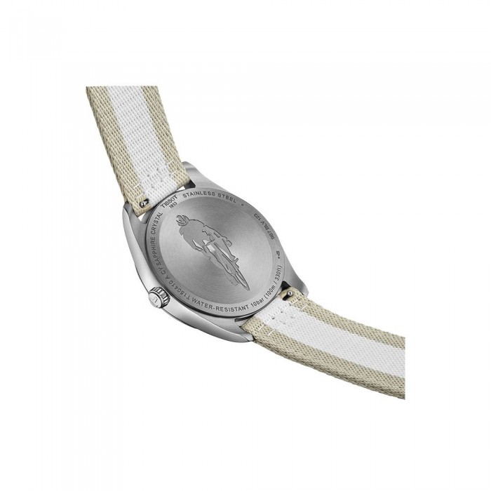 TISSOT T-Classic PR 100 Cycling Ρολόι Ανδρικό Δίχρωμο Υφασμάτινο λουράκι T1504101703700