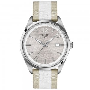 TISSOT T-Classic PR 100 Cycling Ρολόι Ανδρικό Δίχρωμο Υφασμάτινο λουράκι T1504101703700