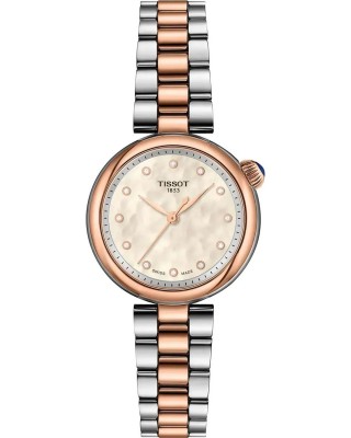 TISSOT T-Lady Desir Two-tone Diamonds Ρολόι Γυναικείο Δίχρωμο Ανοξείδωτο Ατσάλι μπρασελέ T1520102211601