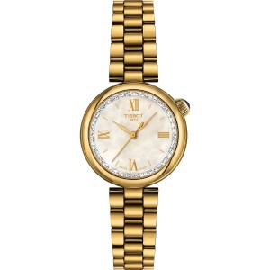 TISSOT T-Lady Desir Ρολόι Γυναικείο Επιχρυσωμένο Ανοξείδωτο Ατσάλι μπρασελέ T1520102211801