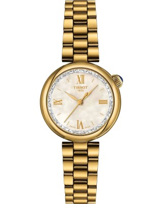 TISSOT T-Lady Desir Ρολόι Γυναικείο Επιχρυσωμένο Ανοξείδωτο Ατσάλι μπρασελέ T1520102211801