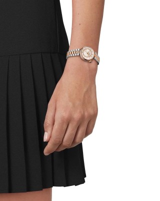TISSOT T-Lady Desir Automatic Ρολόι Γυναικείο Δίχρωμο Ανοξείδωτο Ατσάλι μπρασελέ T1522072211100