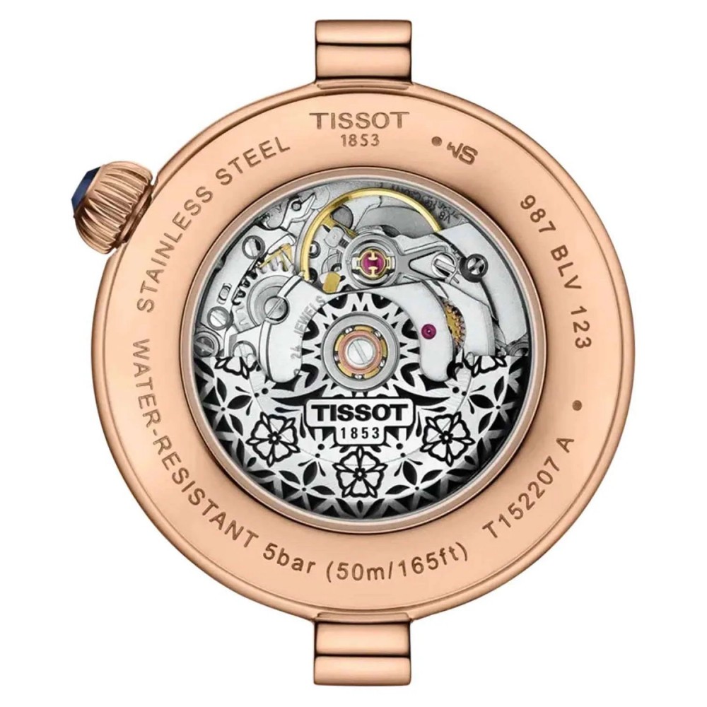 TISSOT T-Lady Desir Automatic Ρολόι Γυναικείο Μπλε Δερμάτινο Λουράκι T1522073613100 TISSOT T-Lady Desir Automatic Ρολόι Γυναικείο Μπλε Δερμάτινο Λουράκι T1522073613100