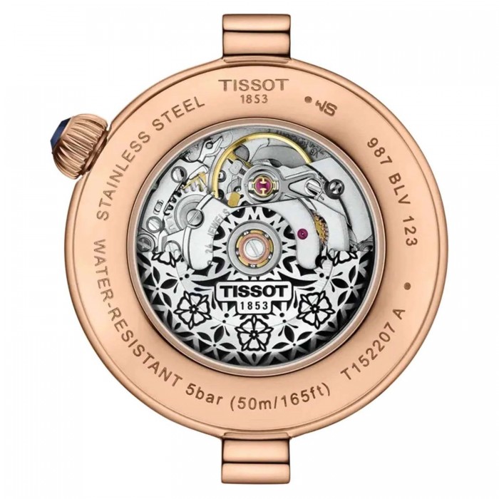 TISSOT T-Lady Desir Automatic Ρολόι Γυναικείο Γκρι Δερμάτινο Λουράκι T1522073653100