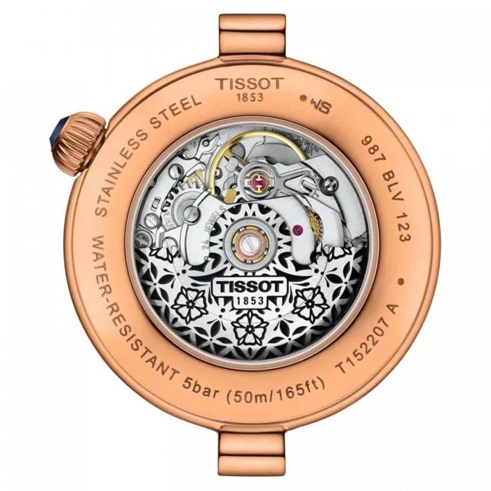 TISSOT T-Lady Desir Automatic Ρολόι Γυναικείο Καφέ Δερμάτινο Λουράκι T1522073652100