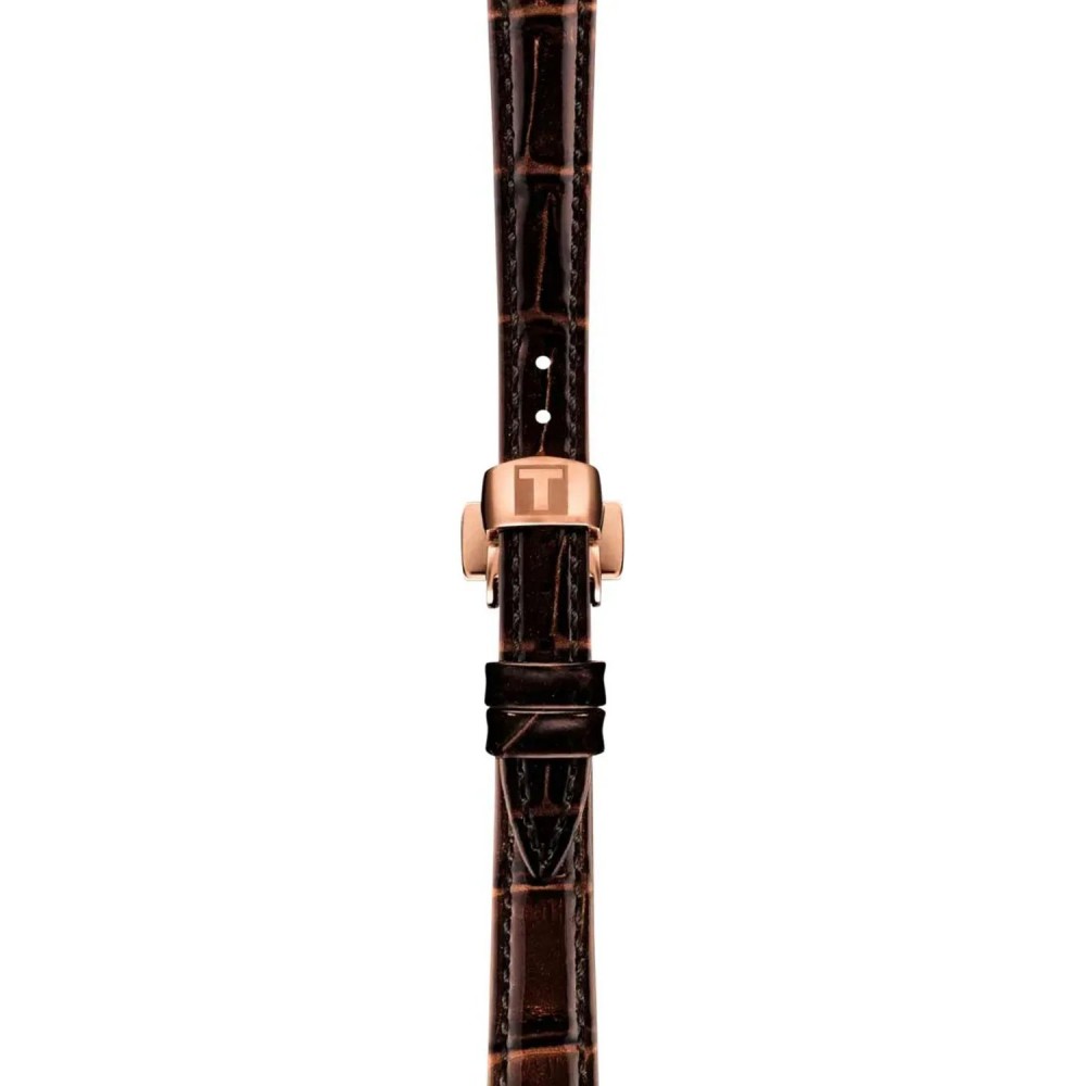 TISSOT T-Lady Desir Automatic Ρολόι Γυναικείο Καφέ Δερμάτινο Λουράκι T1522073652100 TISSOT T-Lady Desir Automatic Ρολόι Γυναικείο Καφέ Δερμάτινο Λουράκι T1522073652100