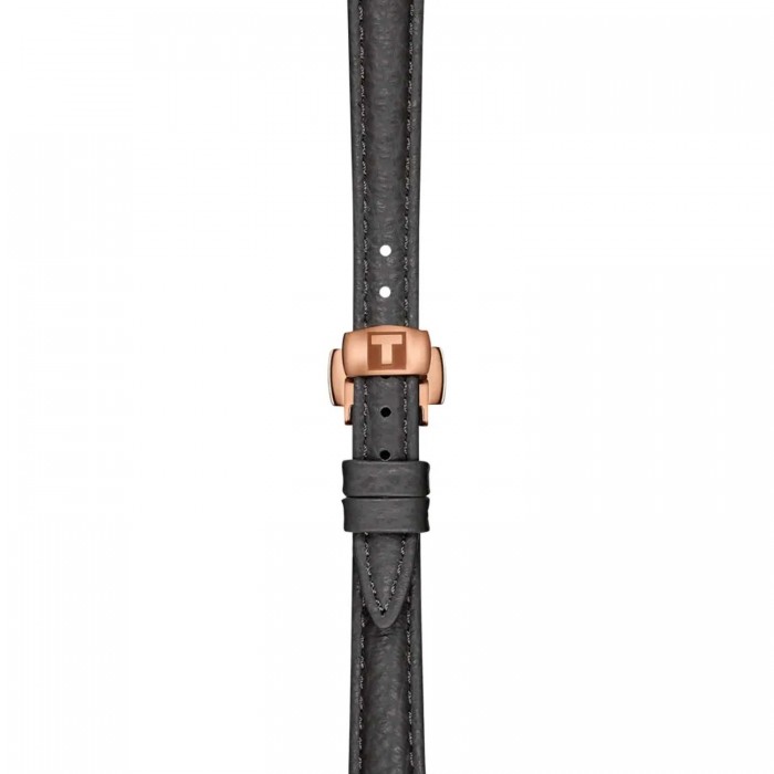 TISSOT T-Lady Desir Automatic Ρολόι Γυναικείο Γκρι Δερμάτινο Λουράκι T1522073653100