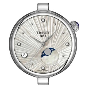 TISSOT T-Lady Desir Moonphase Diamonds Ρολόι Γυναικείο Ανοξείδωτο Ατσάλι μπρασελέ T1522231103600