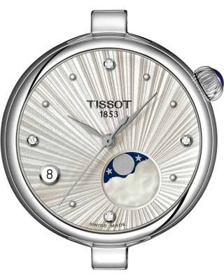 TISSOT T-Lady Desir Moonphase Diamonds Ρολόι Γυναικείο Ανοξείδωτο Ατσάλι μπρασελέ T1522231103600