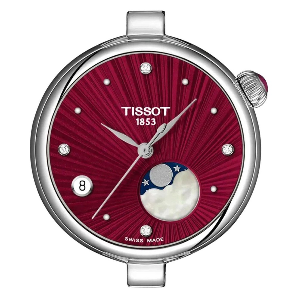 TISSOT T-Lady Desir Moonphase Diamonds Ρολόι Γυναικείο Ανοξείδωτο Ατσάλι μπρασελέ T1522231142600 TISSOT T-Lady Desir Moonphase Diamonds Ρολόι Γυναικείο Ανοξείδωτο Ατσάλι μπρασελέ T1522231142600