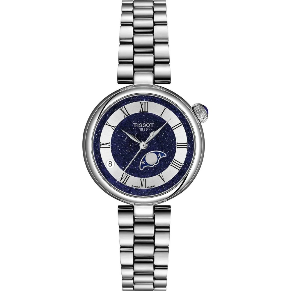 TISSOT T-Lady Desir Moonphase Ρολόι Γυναικείο Ανοξείδωτο Ατσάλι μπρασελέ T1522231149300 TISSOT T-Lady Desir Moonphase Ρολόι Γυναικείο Ανοξείδωτο Ατσάλι μπρασελέ T1522231149300