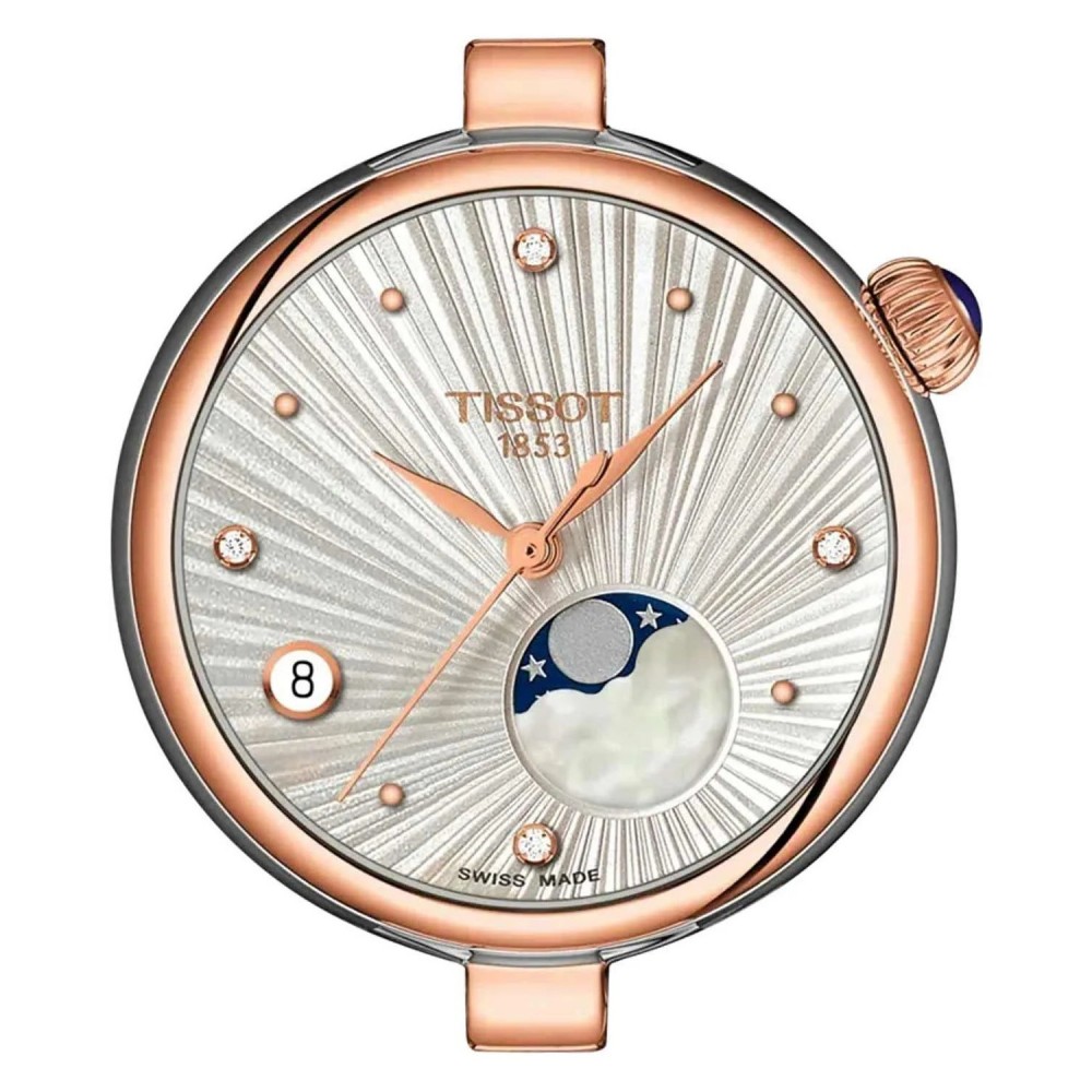 TISSOT T-Lady Desir Moonphase Diamonds Ρολόι Γυναικείο Δίχρωμο Ανοξείδωτο Ατσάλι μπρασελέ T1522232203600 TISSOT T-Lady Desir Moonphase Diamonds Ρολόι Γυναικείο Δίχρωμο Ανοξείδωτο Ατσάλι μπρασελέ T1522232203600