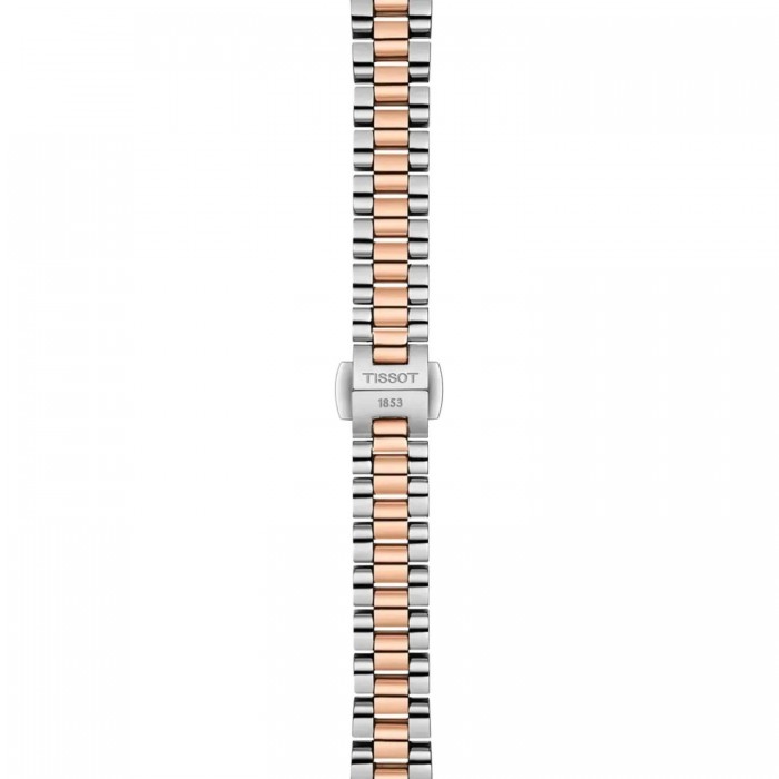 TISSOT T-Lady Desir Moonphase Diamonds Ρολόι Γυναικείο Δίχρωμο Ανοξείδωτο Ατσάλι μπρασελέ T1522232203600