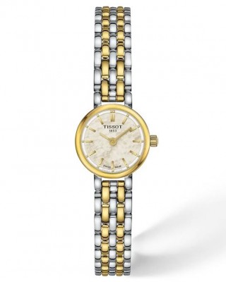 TISSOT T-Lady Lovely Round 19.5mm Ρολόι Γυναικείο Δίχρωμο Ανοξείδωτο Ατσάλι μπρασελέ T1400092211100
