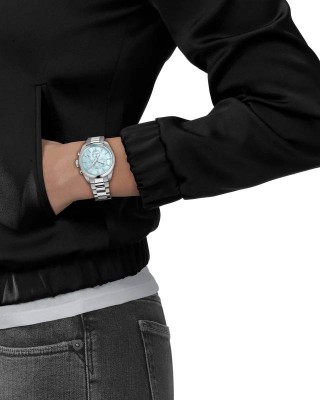 TISSOT T-Classic PR 100 36mm Ρολόι  Ασημί Ανοξείδωτο Ατσάλι μπρασελέ T1502171113100