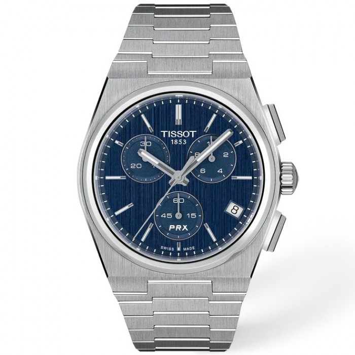 TISSOT PRX 41mm Chronograph Ρολόι Ανδρικό Χρονογράφος T1374171104100