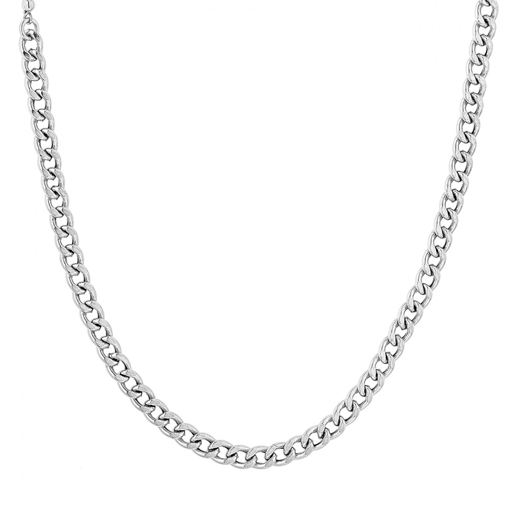 VOGUE Γυναικείο Κολιέ σε σχέδιο καδένας σειρά Miami Ασήμι 925 20177697403