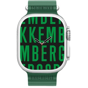 BIKKEMBERGS Big Smartwatch Πράσινο Λουράκι Σιλικόνης BK10-8