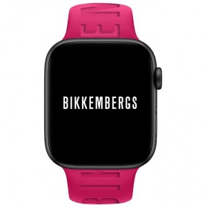 BIKKEMBERGS Small Smartwatch Φούξια Λουράκι Σιλικόνης BK22