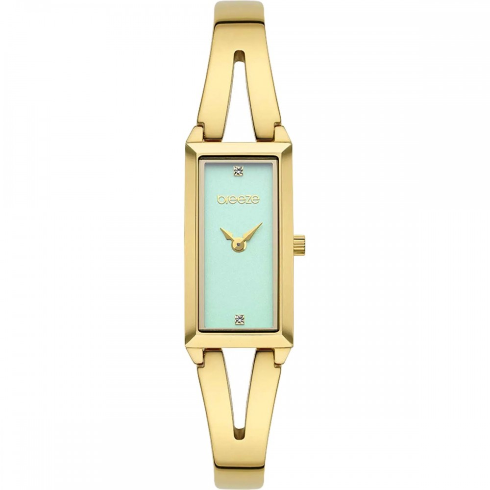 BREEZE Libera Swarovski Ρολόι Επιχρυσωμένο Ανοξείδωτο Ατσάλι μπρασελέ 212601.3