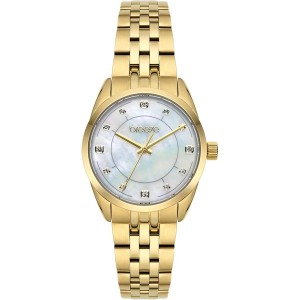 BREEZE Ocealis Crystals Watch Gold Stainless Steel Bracelet 212611.1