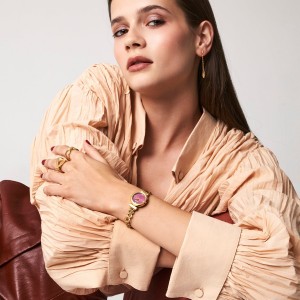 BREEZE Cascadia Ρολόι Επιχρυσωμένο Ανοξείδωτο Ατσάλι μπρασελέ 212641.1