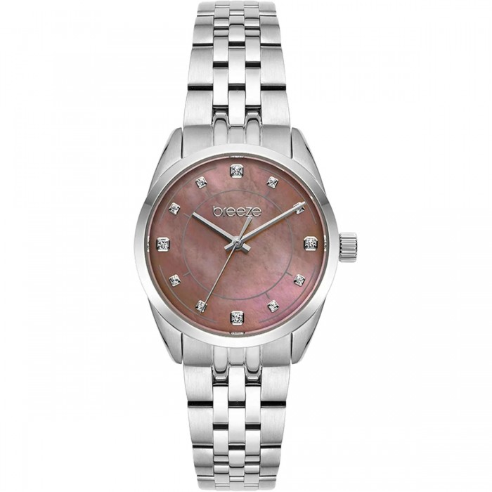 BREEZE Ocealis Crystals Ρολόι Ασημί Ανοξείδωτο Ατσάλι μπρασελέ 612611.5 BREEZE Ocealis Crystals Ρολόι Ασημί Ανοξείδωτο Ατσάλι μπρασελέ 612611.5