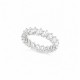 BREEZE Δαχτυλίδι Ολόβερο Λευκά Ζιργκόν Aσήμι 925 116036.4014