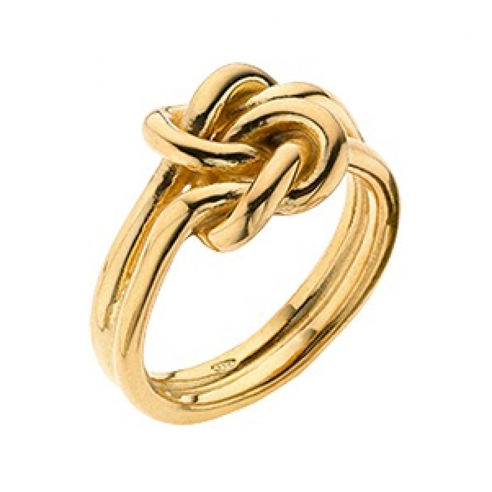 BREEZE Δαχτυλίδι Aσήμι 925 επιχρυσωμένο 113010.1