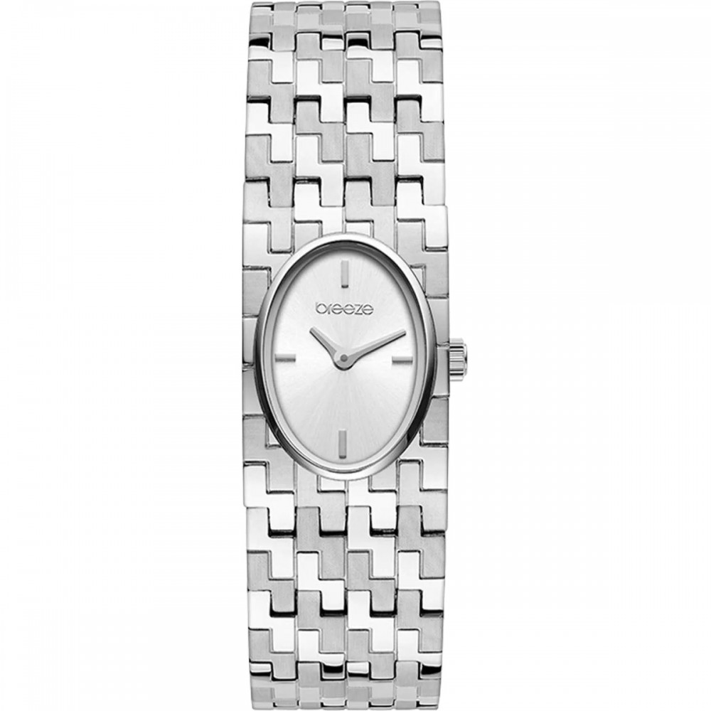 BREEZE Dynamis Ρολόι Ασημί Ανοξείδωτο Ατσάλι μπρασελέ 612621.1