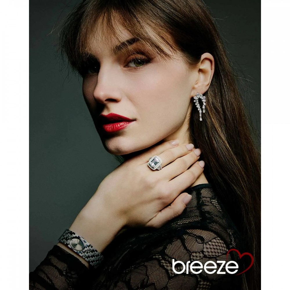 BREEZE Dynamis Ρολόι Ασημί Ανοξείδωτο Ατσάλι μπρασελέ 612621.4