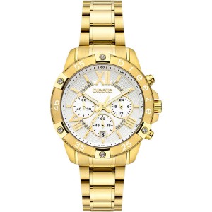 BREEZE Spectacolo Swarovski Chronograph Επιχρυσωμένό Ανοξέιδωτο Ατσάλι μπρασελέ 212441.1