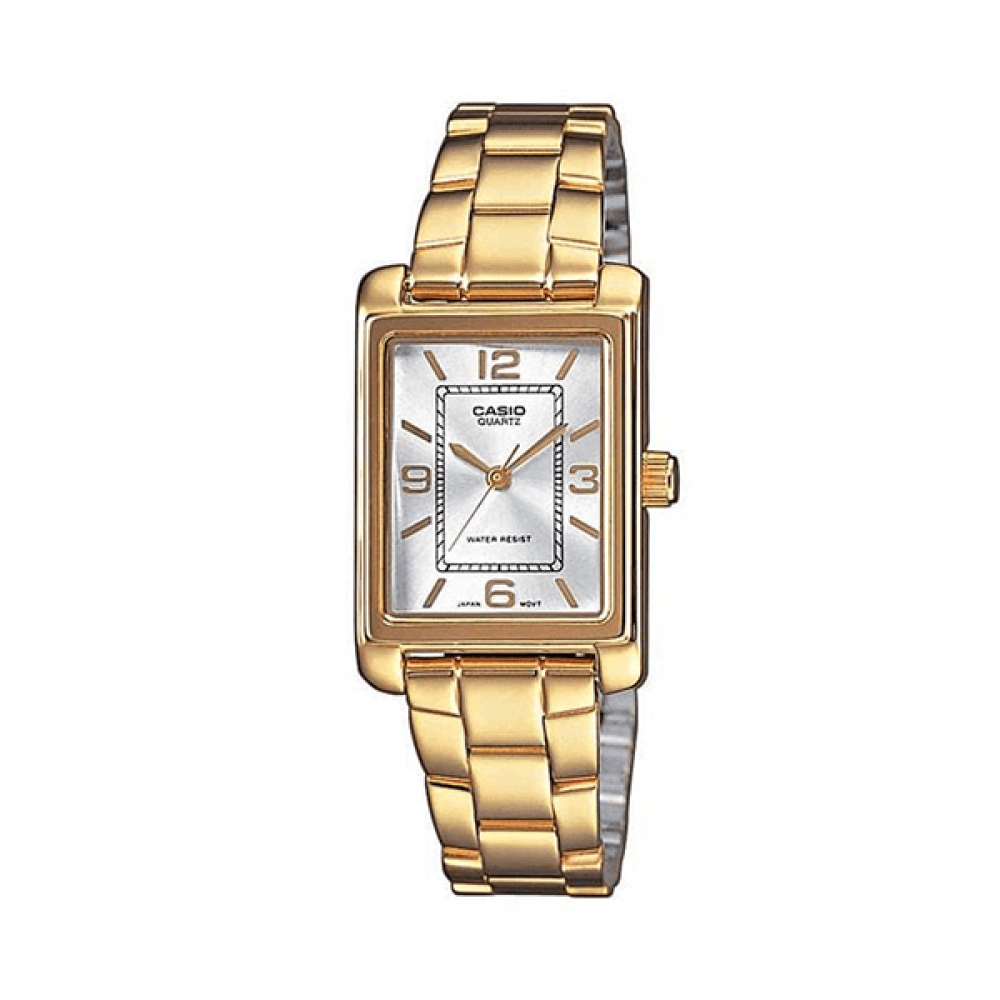 CASIO Collection Ρολόι Γυναικείο Ασημί Ανοξείδωτο Ατσάλι Μπρασελέ LTP-1234PG-7AEG
