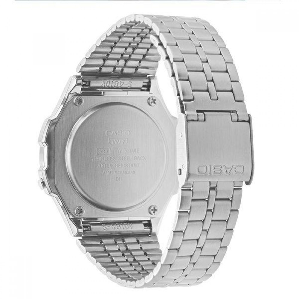 CASIO Vintage Ρολόι Unisex Ασημί ανοξείδωτο ατσάλι μπρασελέ A-171WE-1AEF CASIO Vintage Ρολόι Unisex Ασημί ανοξείδωτο ατσάλι μπρασελέ A-171WE-1AEF