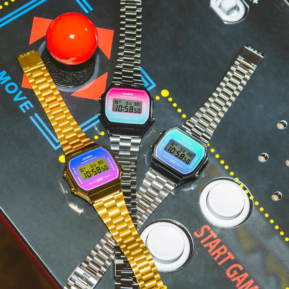 CASIO Vintage Χρονογράφος Ασημί ανοξείδωτο ατσάλι μπρασελέ A-168WERB-2AEF CASIO Vintage Χρονογράφος Ασημί ανοξείδωτο ατσάλι μπρασελέ A-168WERB-2AEF