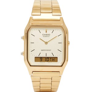 CASIO Vintage  unisex watch  gold tone  stainless steel bracelet  AQ-230GA-9DM 