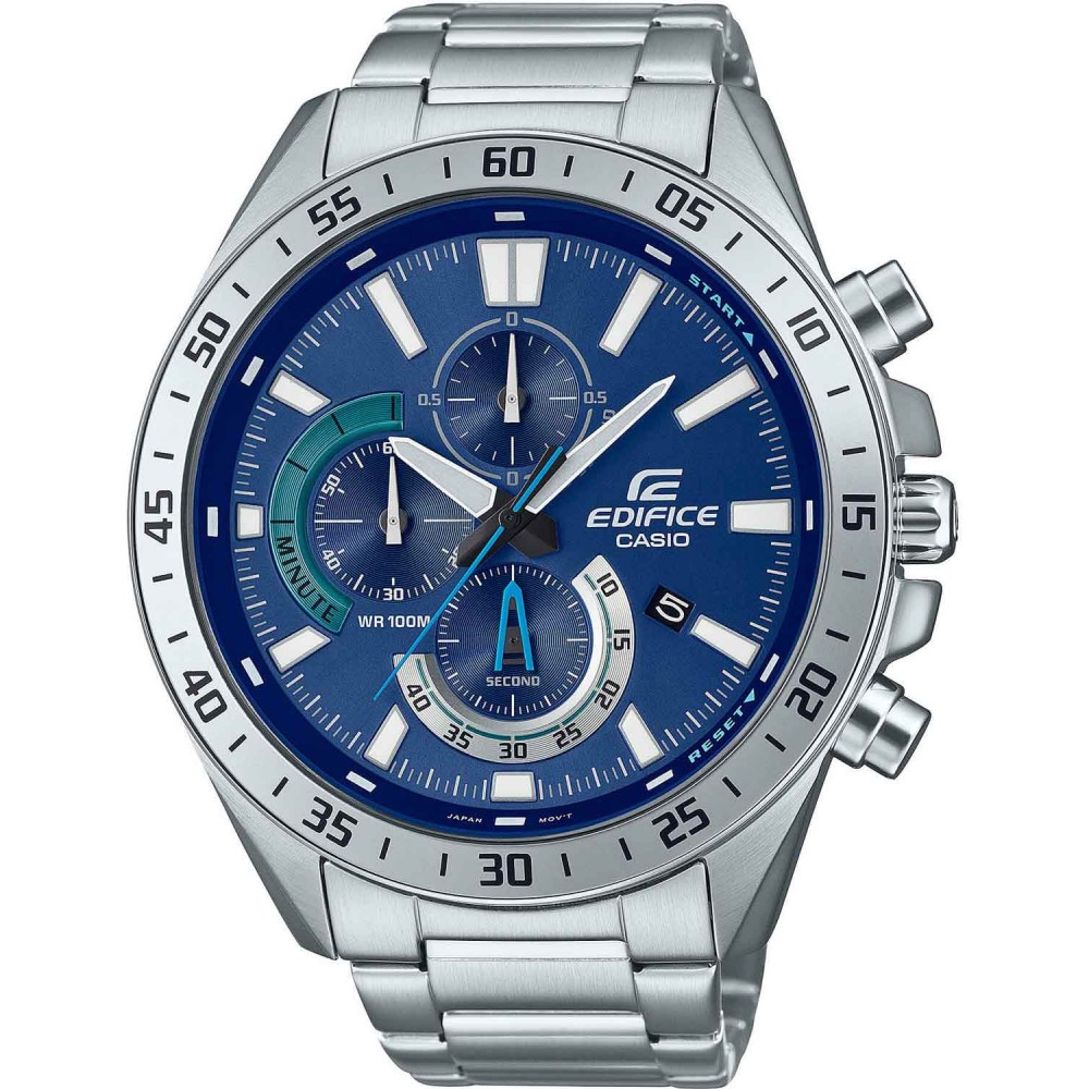 CASIO Edifice Ανδρικός Χρονογράφος Ασημί Ανοξείδωτο Ατσάλι Μπρασελέ EFV-620D-2AVUEF CASIO Edifice Ανδρικός Χρονογράφος Ασημί Ανοξείδωτο Ατσάλι Μπρασελέ EFV-620D-2AVUEF