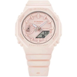 CASIO G-Shock Dual Time Chronograph Unisex Watch Pink Rubber Strap GMA-S2100BA-4AER