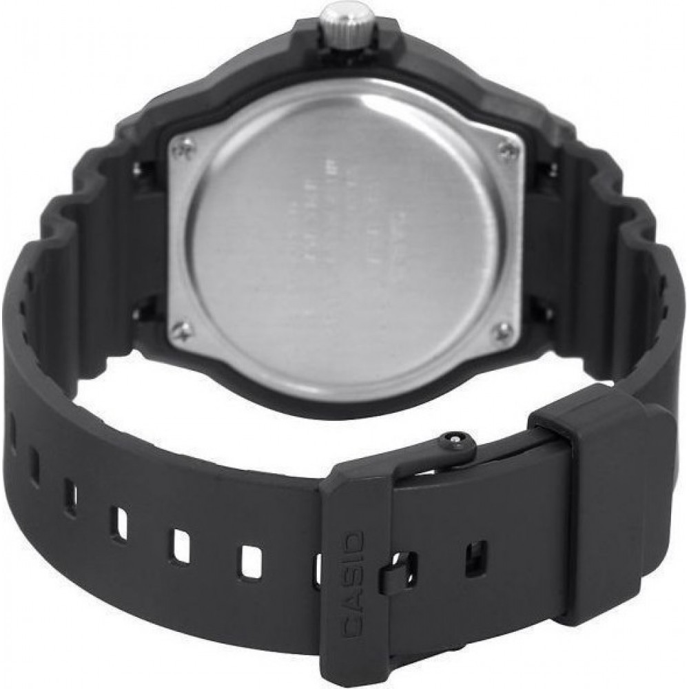 CASIO Collection Ρολόι Ανδρικό Μαύρο  Λουράκι Ρητίνης MRW-200H-1BVEG