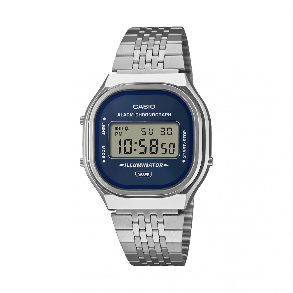 CASIO Vintage Ρολόι Ασημί Ανοξείδωτο ατσάλι A-140WE-2AEF