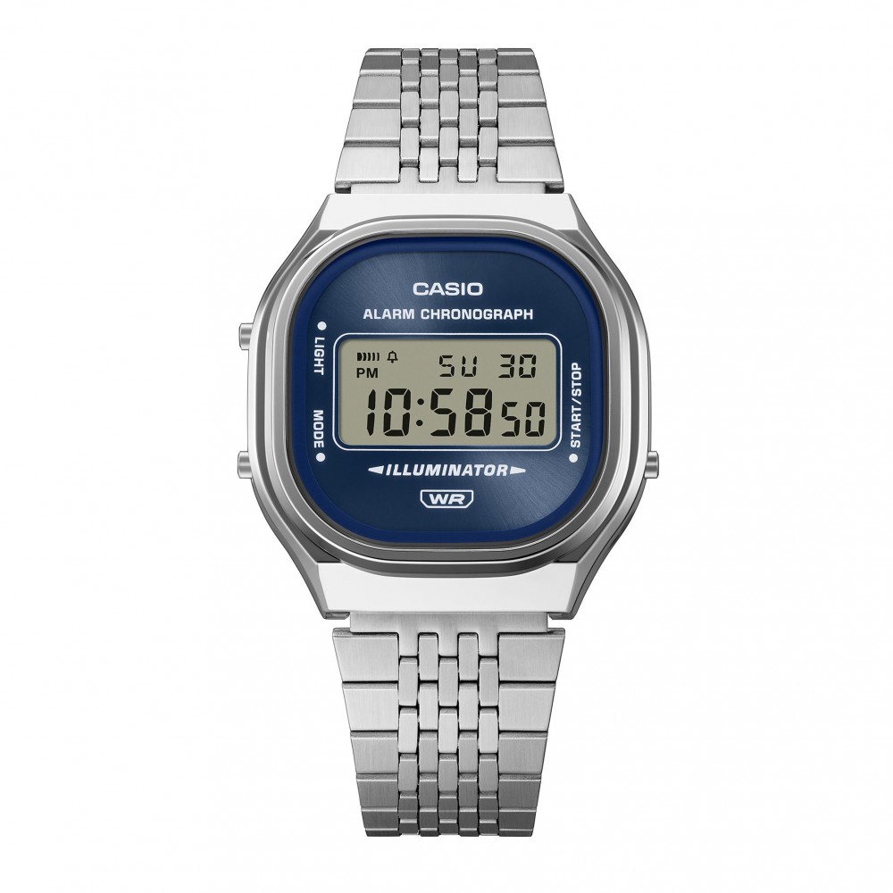 CASIO Vintage Ρολόι Ασημί Ανοξείδωτο ατσάλι A-140WE-2AEF