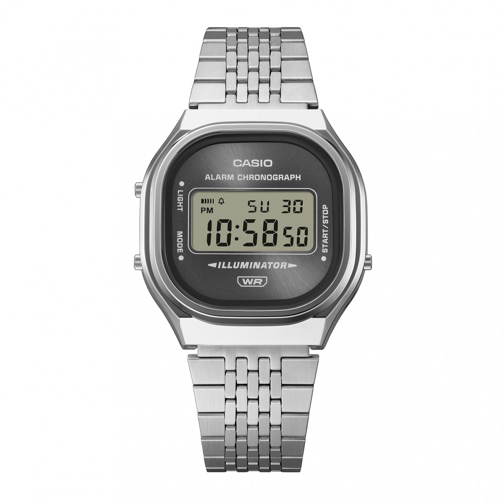 CASIO Vintage Ρολόι Ασημί Ανοξείδωτο ατσάλι A-140WE-8AEF CASIO Vintage Ρολόι Ασημί Ανοξείδωτο ατσάλι A-140WE-8AEF