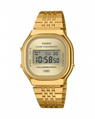 CASIO Vintage Ρολόι Επιχρυσωμένο Ανοξείδωτο ατσάλι A-140WEG-9AEF