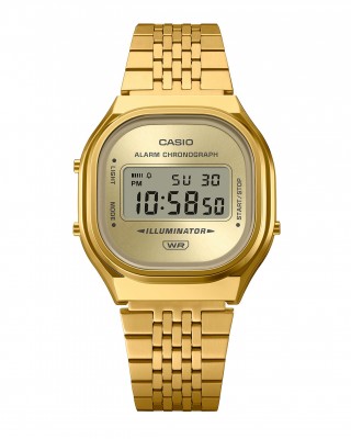 CASIO Vintage Ρολόι Επιχρυσωμένο Ανοξείδωτο ατσάλι A-140WEG-9AEF