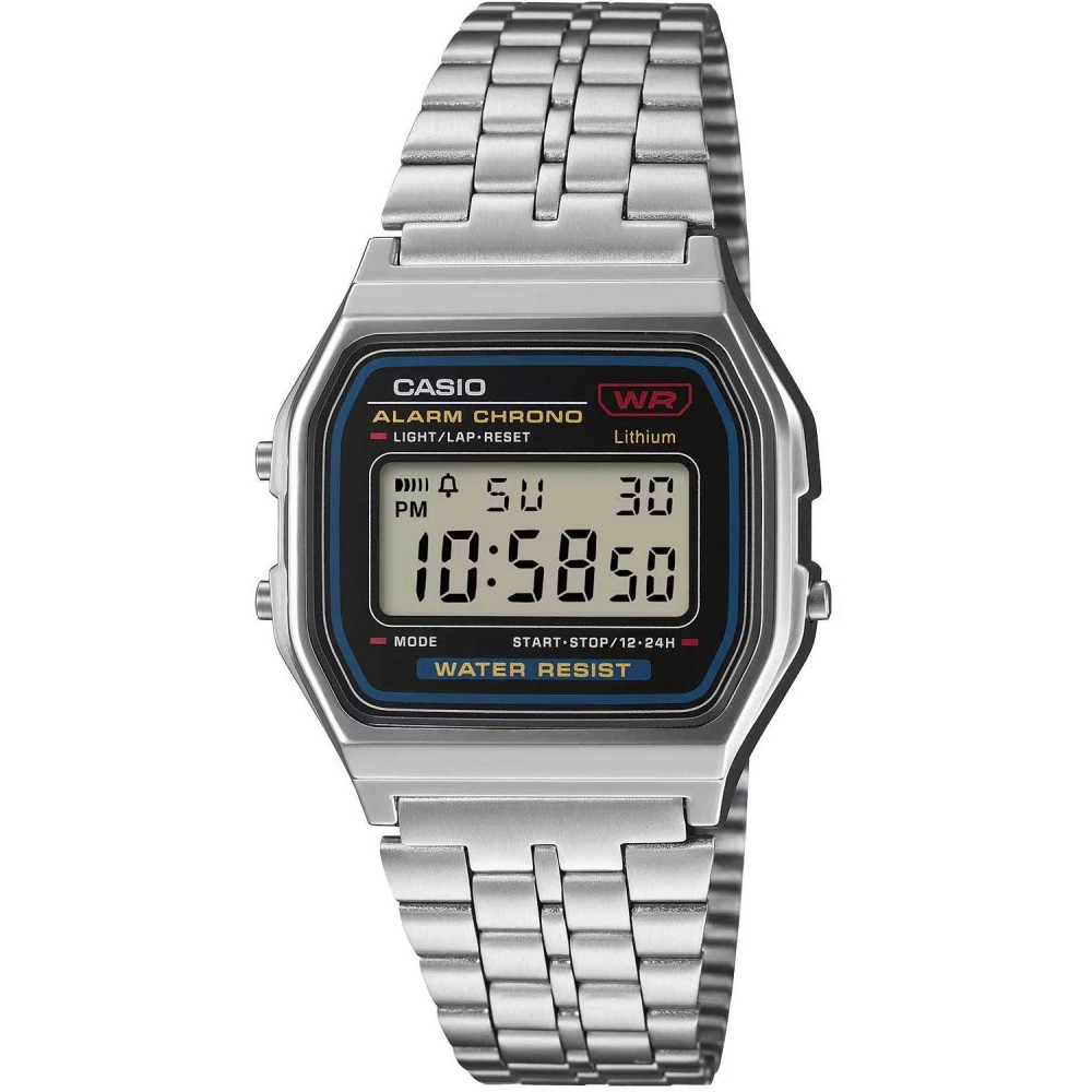 CASIO Vintage Ρολόι Ασημί Ανοξείδωτο ατσάλι A-159WE-1EF CASIO Vintage Ρολόι Ασημί Ανοξείδωτο ατσάλι A-159WE-1EF