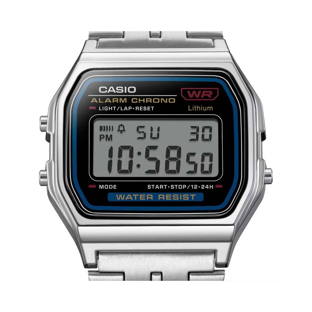 CASIO Vintage Ρολόι Ασημί Ανοξείδωτο ατσάλι A-159WE-1EF CASIO Vintage Ρολόι Ασημί Ανοξείδωτο ατσάλι A-159WE-1EF