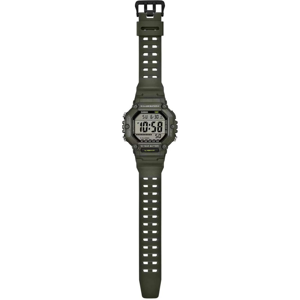 CASIO Standard Digital Ρολόι Ανδρικό Πράσινο Καουτσούκ λουράκι AE-1600HX-3AVEF