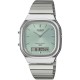 CASIO Vintage Dual Time Ρολόι Unisex Ασημί Ανοξείδωτο Ατσάλι μπρασελέ AQ-240E-2AEF CASIO Vintage Dual Time Ρολόι Unisex Ασημί Ανοξείδωτο Ατσάλι μπρασελέ AQ-240E-2AEF